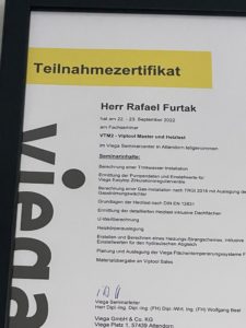teilnahmezertifikat - vtm2 - viptool master und heizlast